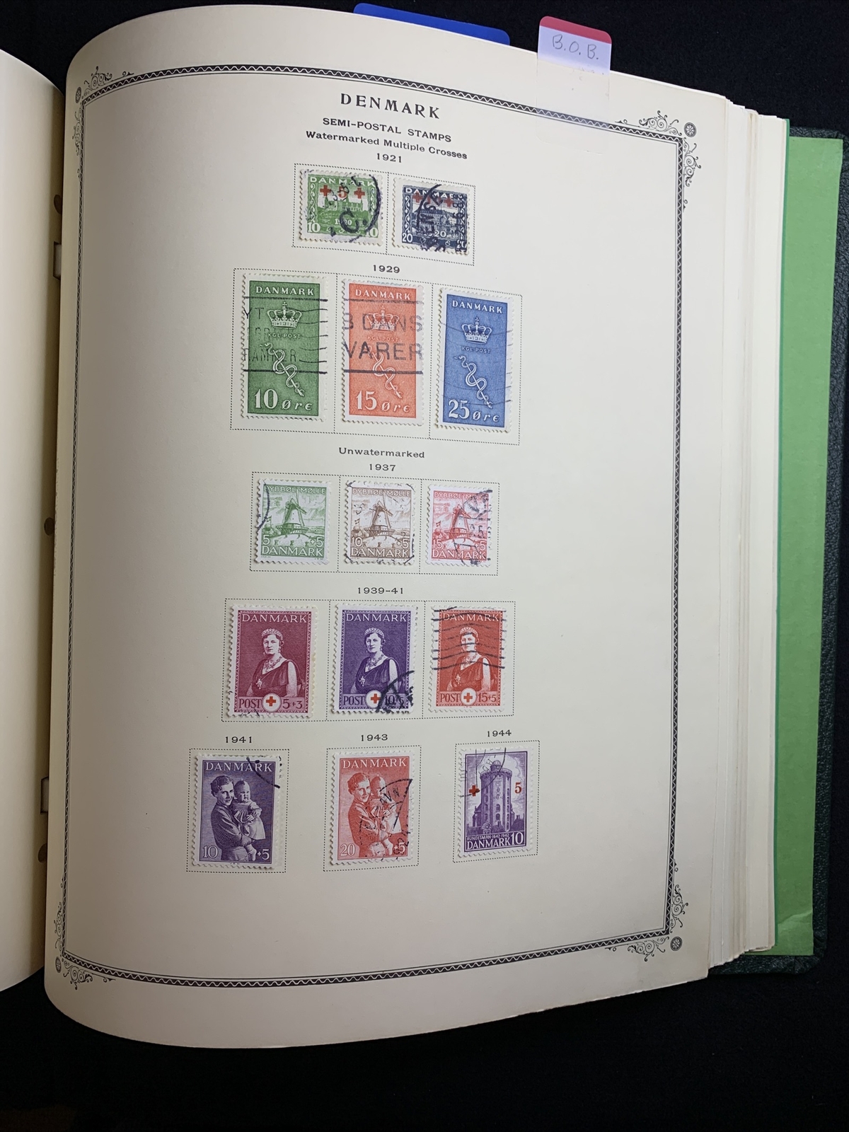 Denmark Scott Specialty Album. 1851-2001 Used F-VF 1,700 Stamps (CV $6,500+) - Image 10