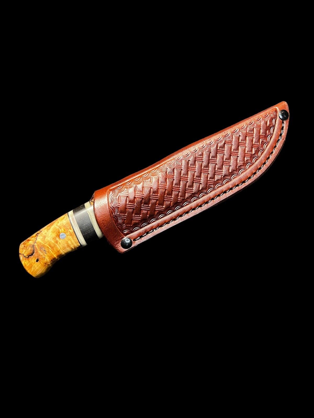 Fixed Blade Behring Made© Forged 4" Woody Pintail DH-1598 - Image 2