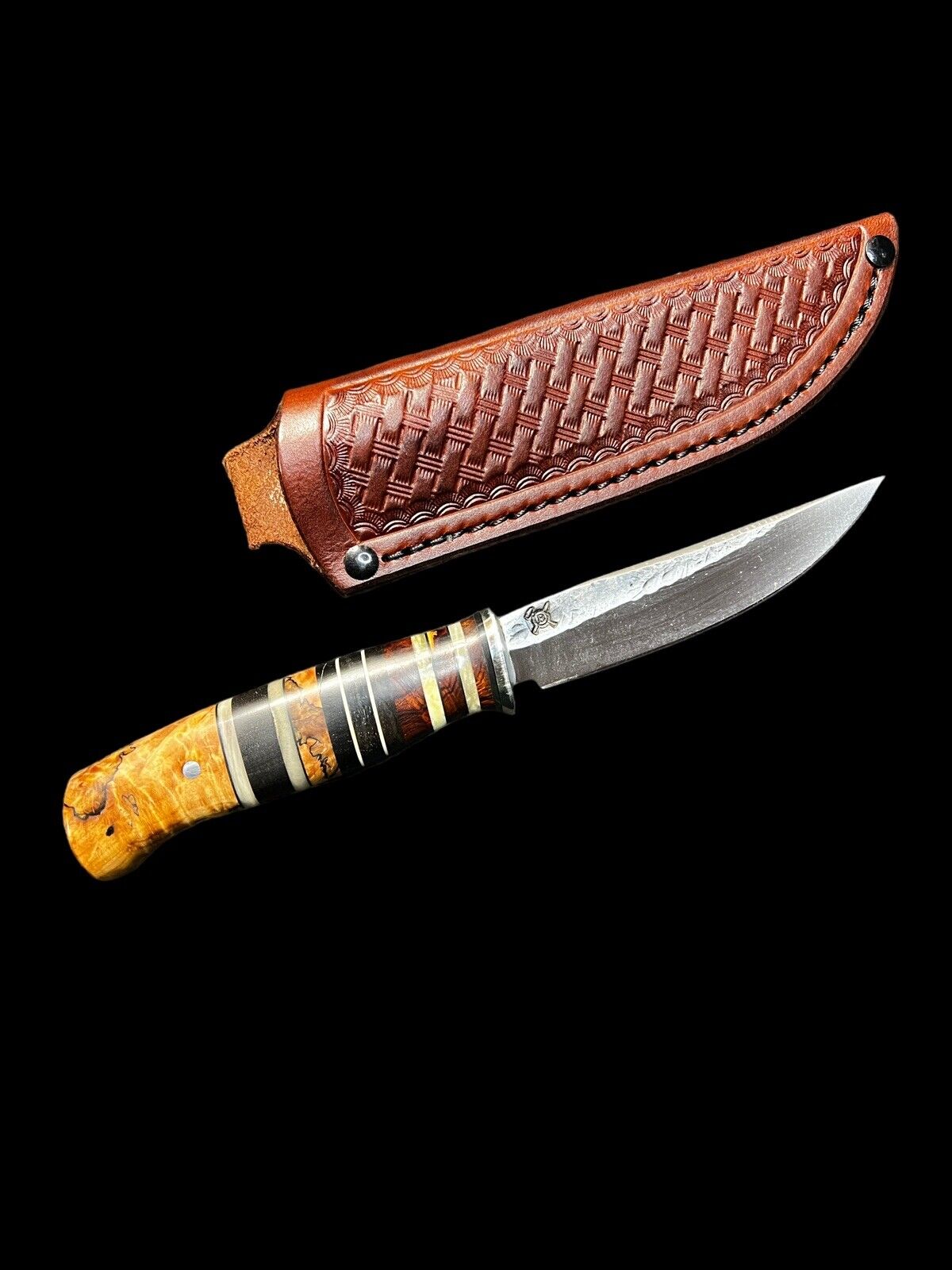 Fixed Blade Behring Made© Forged 4" Woody Pintail DH-1598 - Image 3