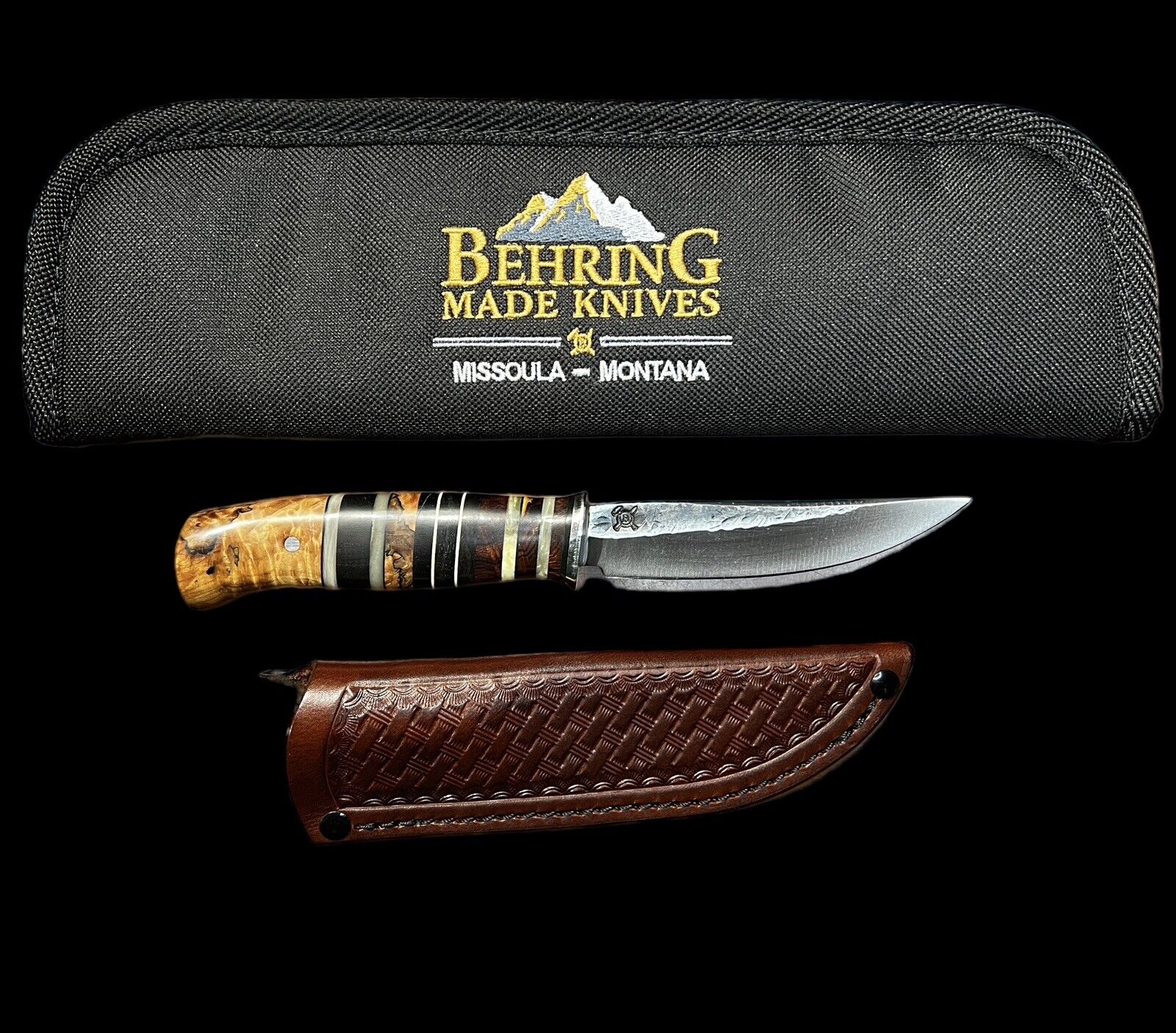 Fixed Blade Behring Made© Forged 4" Woody Pintail DH-1598