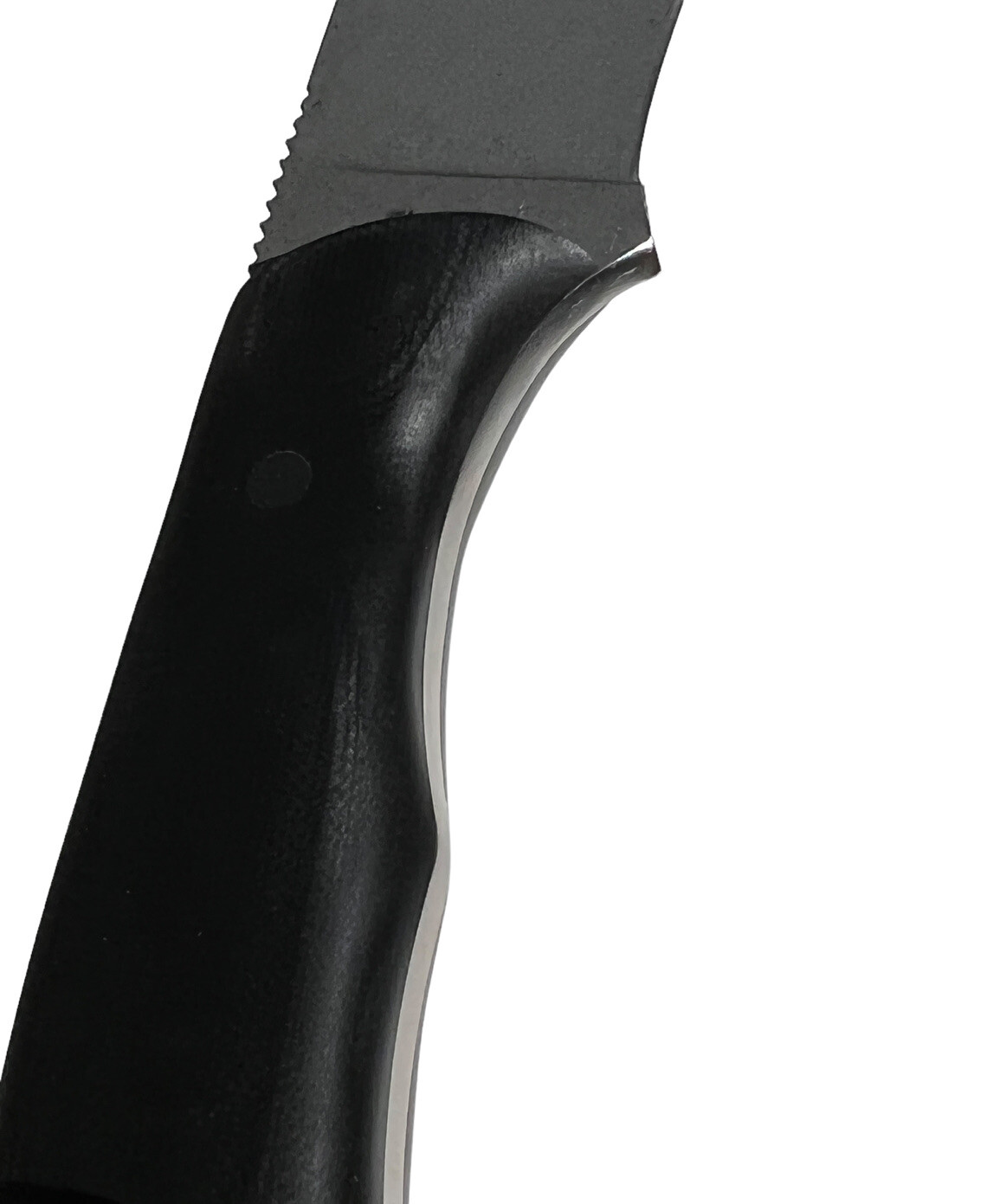 Fixed Blade Schenk RAM Elmax Steel, Double Black and Leather Sheath USA DH-1202 - Image 10