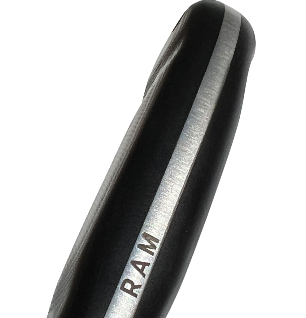 Fixed Blade Schenk RAM Elmax Steel, Double Black and Leather Sheath USA DH-1202 - Image 11