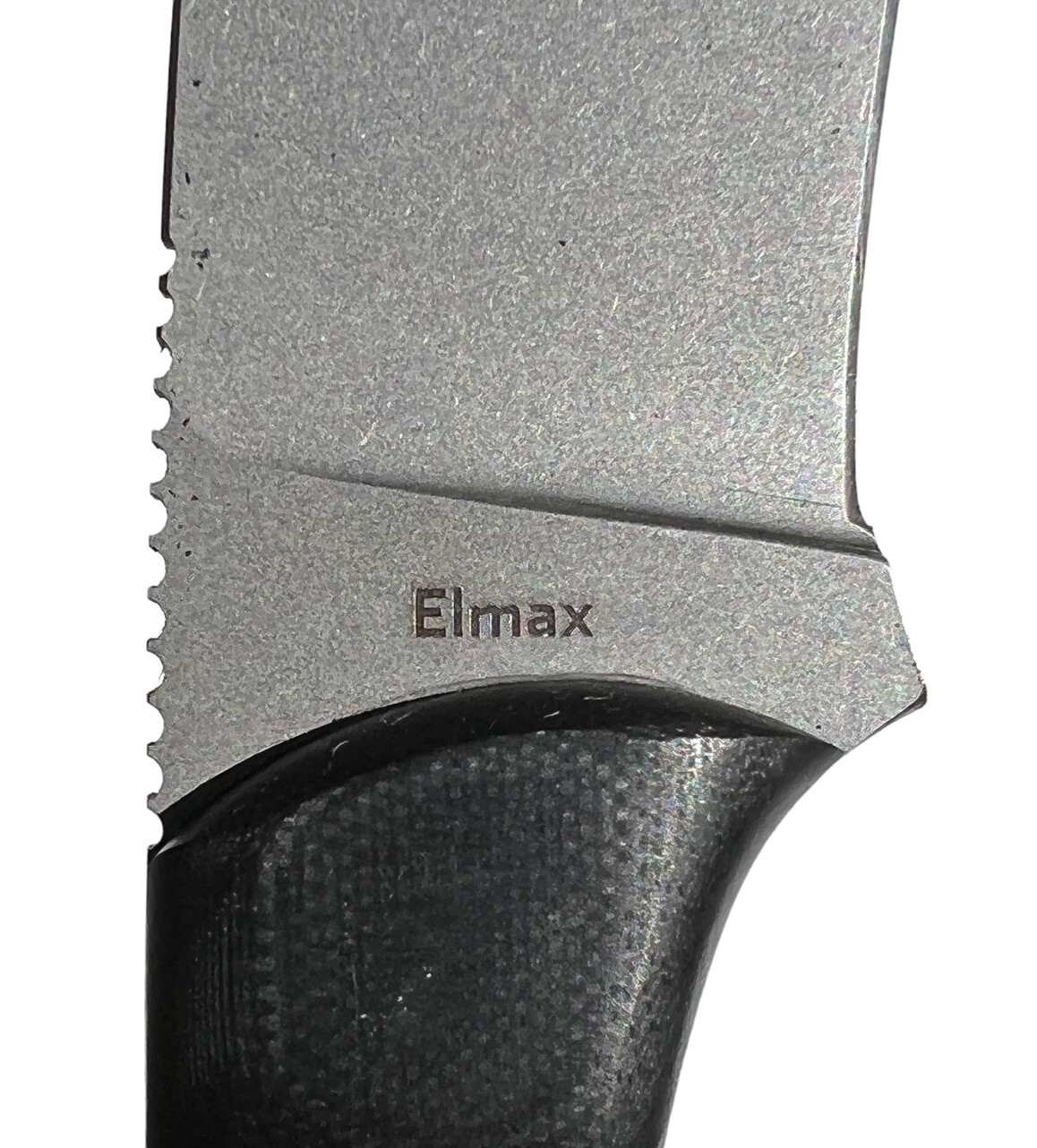 Fixed Blade Schenk RAM Elmax Steel, Double Black and Leather Sheath USA DH-1202 - Image 6