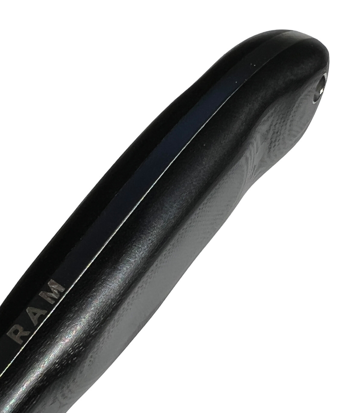Fixed Blade Schenk RAM Elmax Steel, Double Black and Leather Sheath USA DH-1202 - Image 9