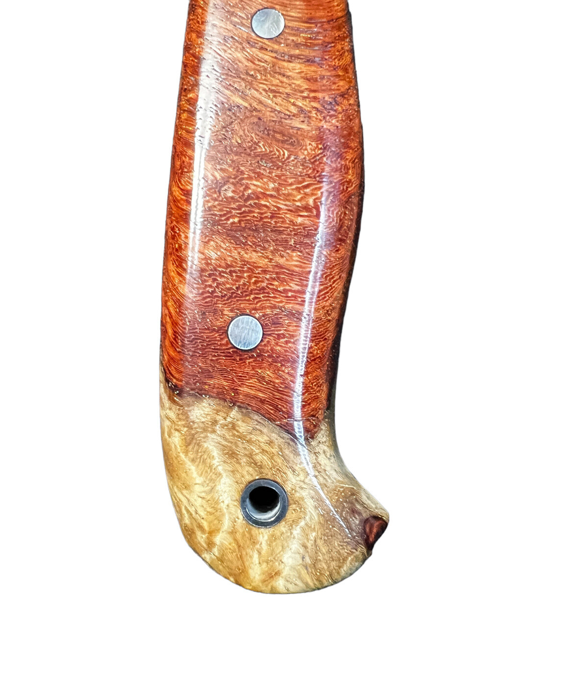 Fixed Blade Todd Orr 4.5" Madison Amboyna Burl/Leather Sheath DH-1541 - Image 11