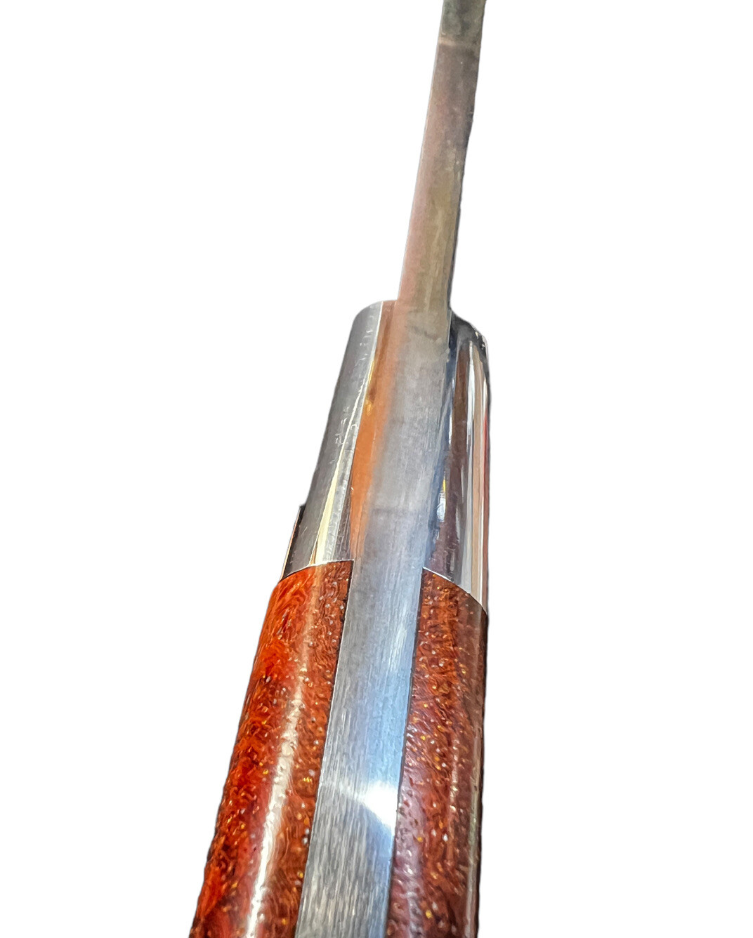 Fixed Blade Todd Orr 4.5" Madison Amboyna Burl/Leather Sheath DH-1541 - Image 13