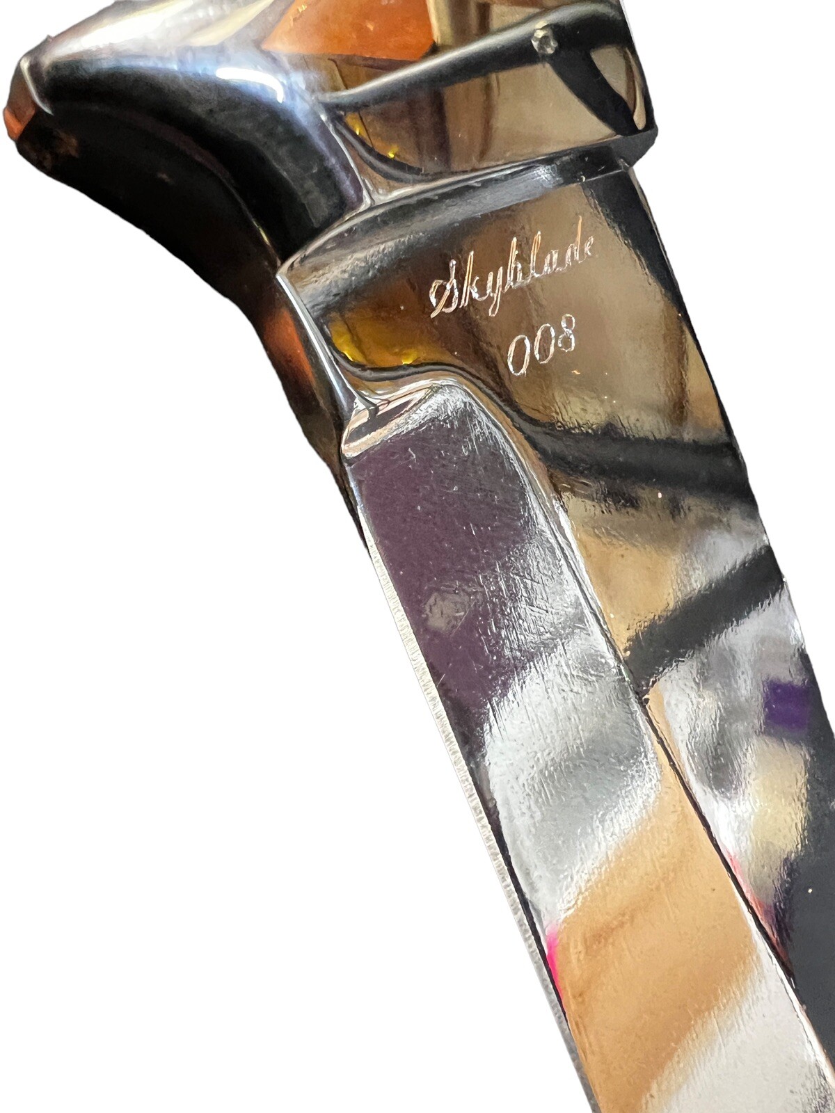 Fixed Blade Todd Orr 4.5" Madison Amboyna Burl/Leather Sheath DH-1541 - Image 2
