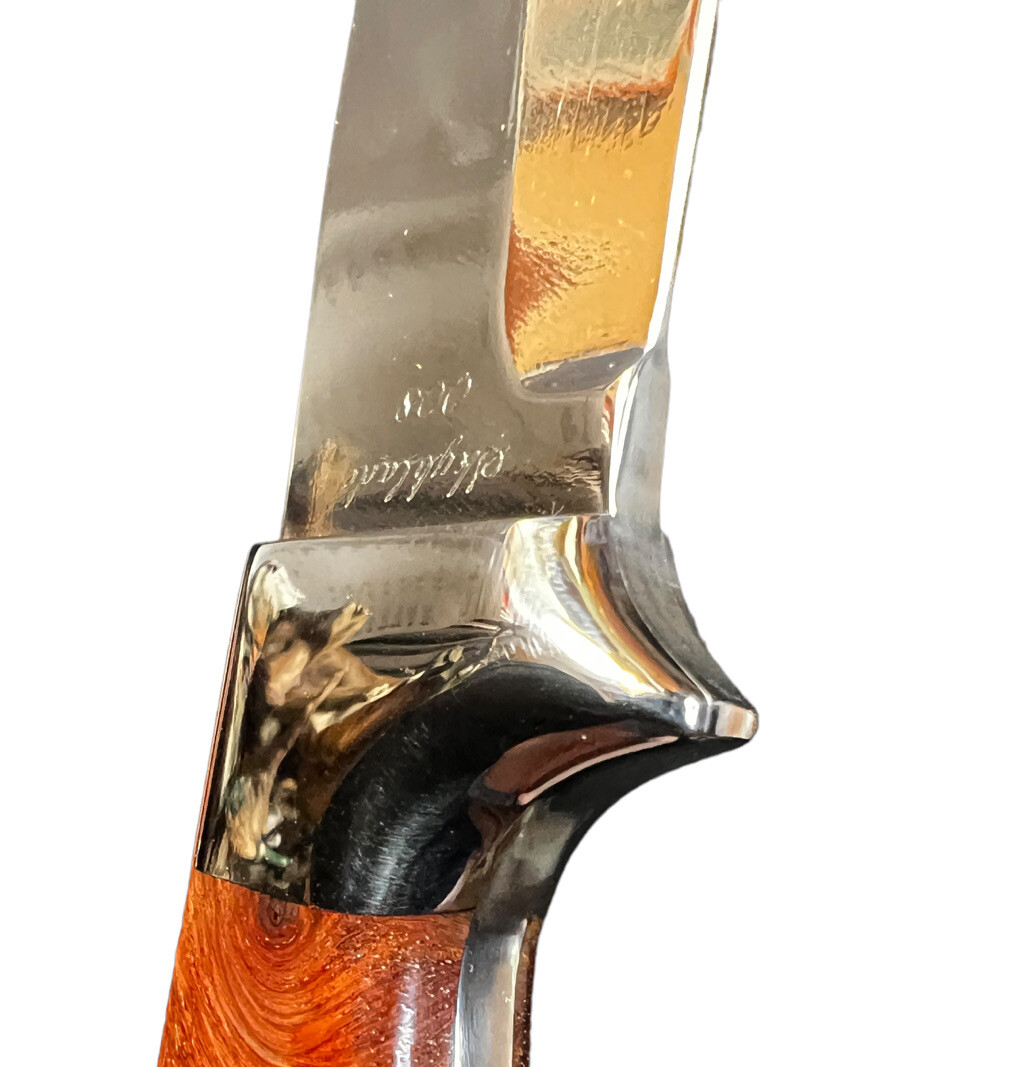 Fixed Blade Todd Orr 4.5" Madison Amboyna Burl/Leather Sheath DH-1541 - Image 5