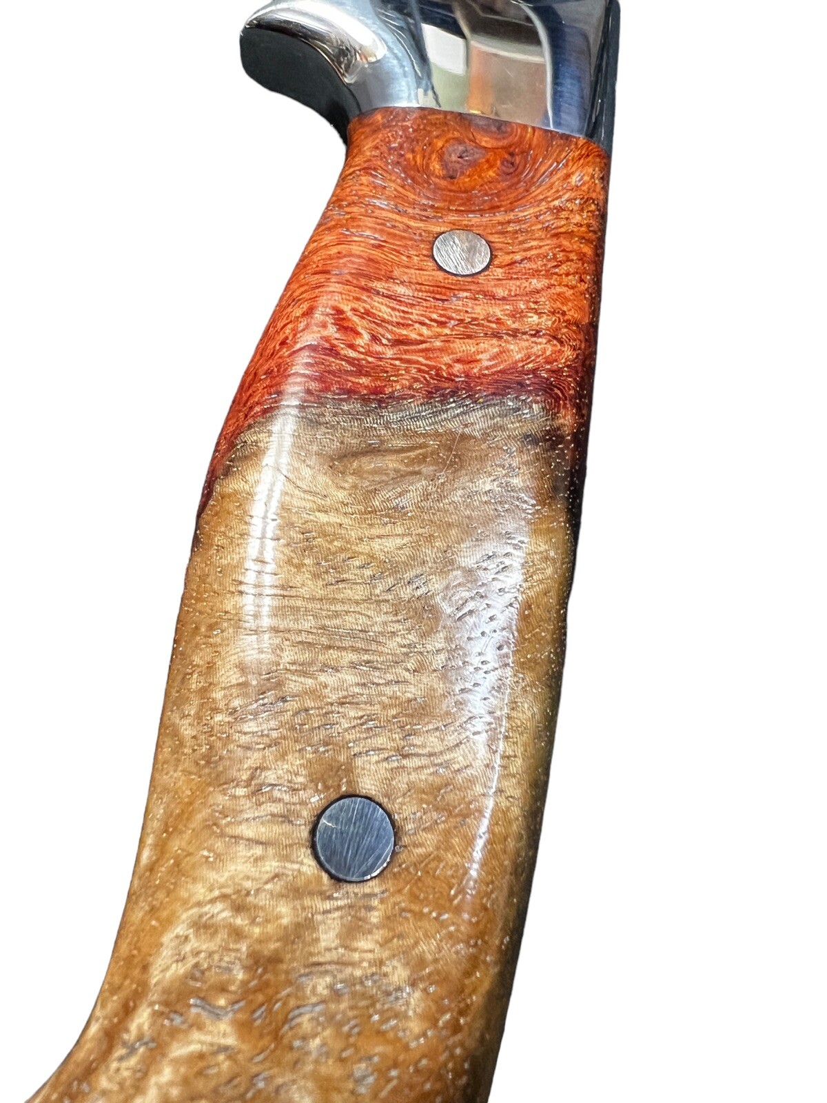 Fixed Blade Todd Orr 4.5" Madison Amboyna Burl/Leather Sheath DH-1541 - Image 8