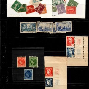 France/Colonies Mint OG Large Lot of 1,000+ stamps from 1927-1990 (CV $1,000+)