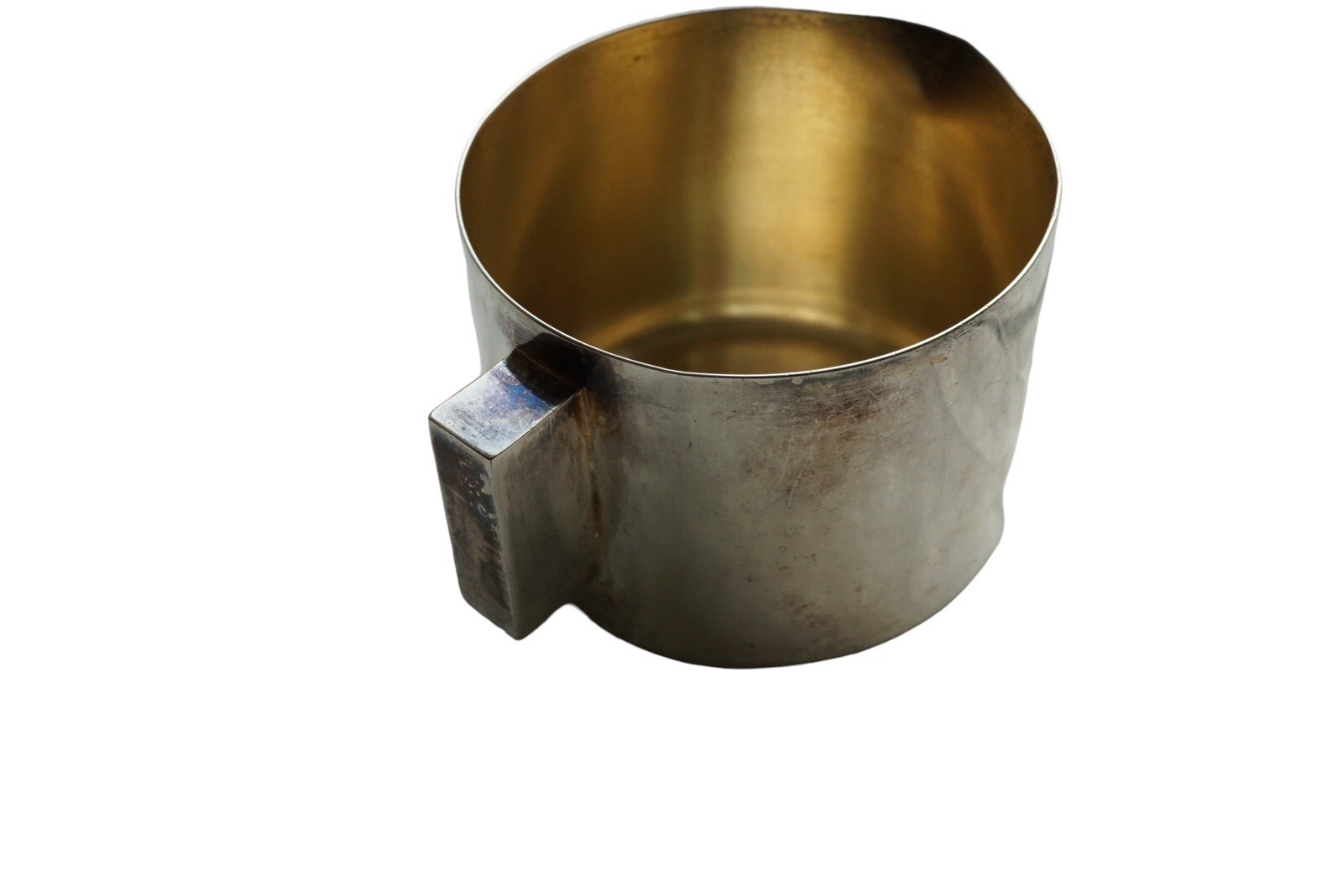 Merle Faber Creamer No Lid and Sugar Bowl, Silver-plated and Gilt metal 1930's - Image 9