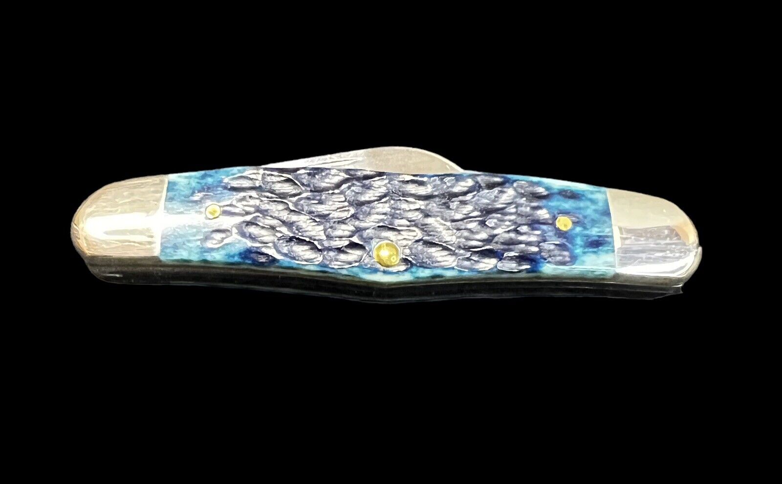 Pocketknife Case 63046 2008 Stockman Bone *Teal*, 406 Made for Employees DH-2018 - Image 4