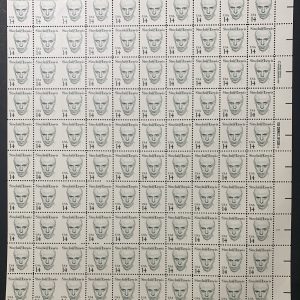 US 1856 1985 14c Sinclair Lewis ERROR Sheet Large Block Tagging MNH VF-XF