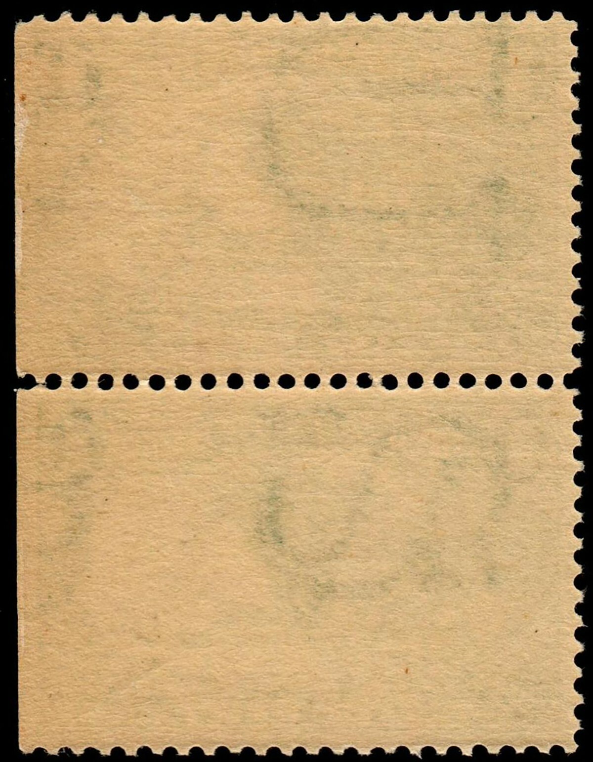 US #285 1c Trans-Miss, Dark Yellow Green. Vertical Pair/SE MNH (SCV $165) - Image 2