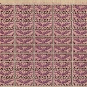 US #C16-C17 1931-1932 5,8c Winged Globe Sheets of 50 MNH (BCV $725)