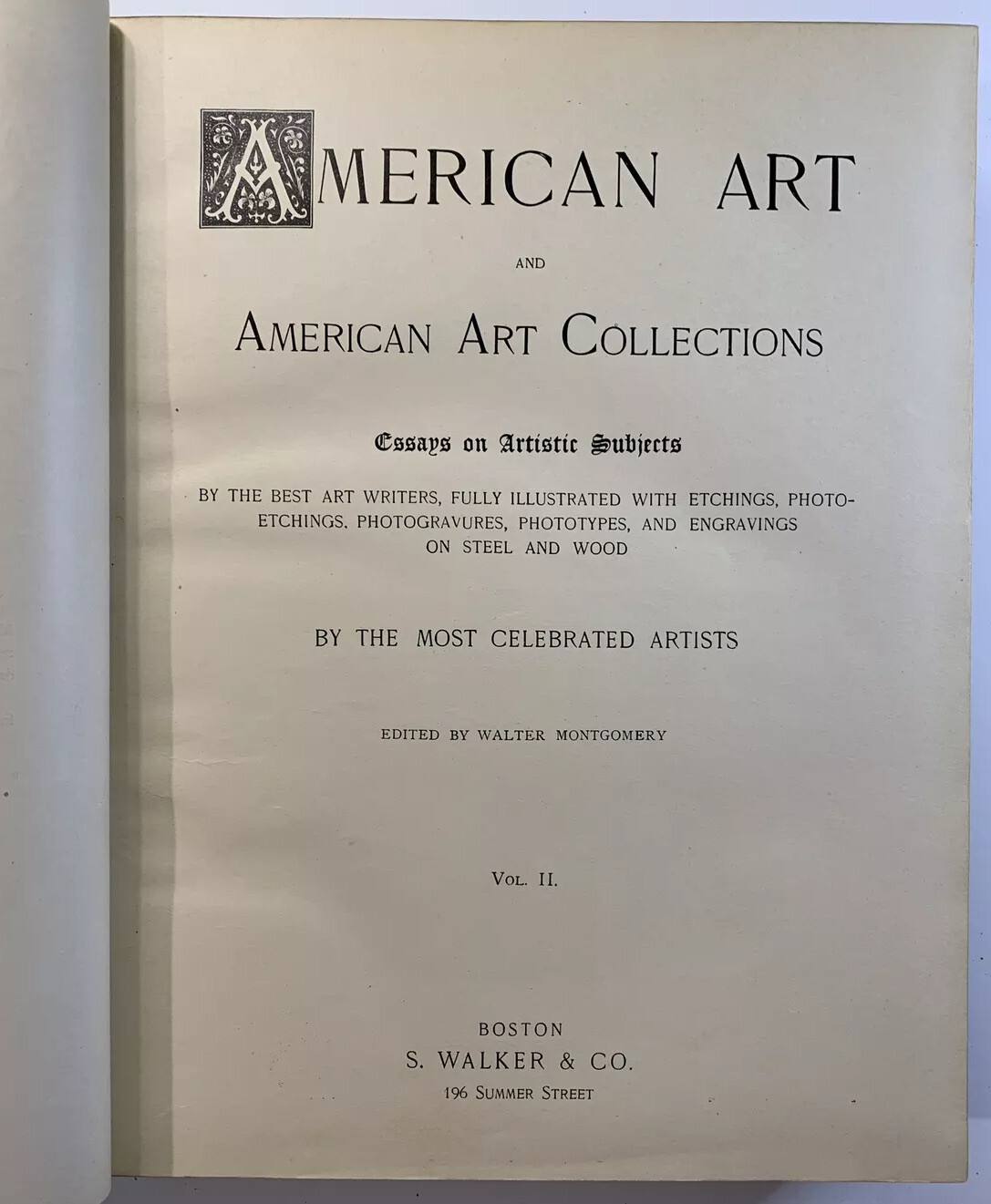 American Art and American Art Collections Vol I/II Ed. by Walter Montgomery 1889 - Image 13