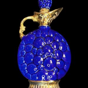 Antique James Beam 1963 Cobalt Blue Liquer Bottle Decanter, Regal China DH-7004