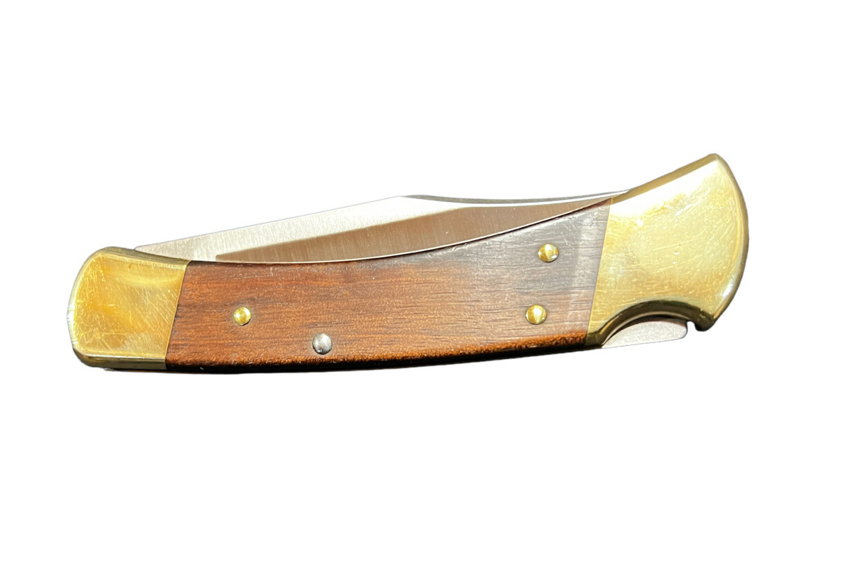 Pocketknife Buck 110 1993 Hunter Lockback Ebony Wood KP-1552 - Image 16