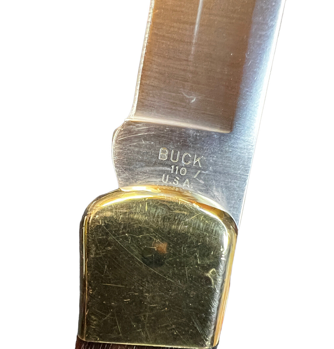 Pocketknife Buck 110 1993 Hunter Lockback Ebony Wood KP-1552 - Image 2