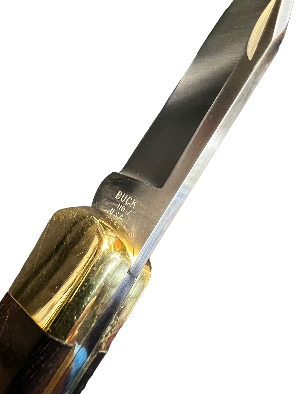 Pocketknife Buck 110 1993 Hunter Lockback Ebony Wood KP-1552 - Image 6