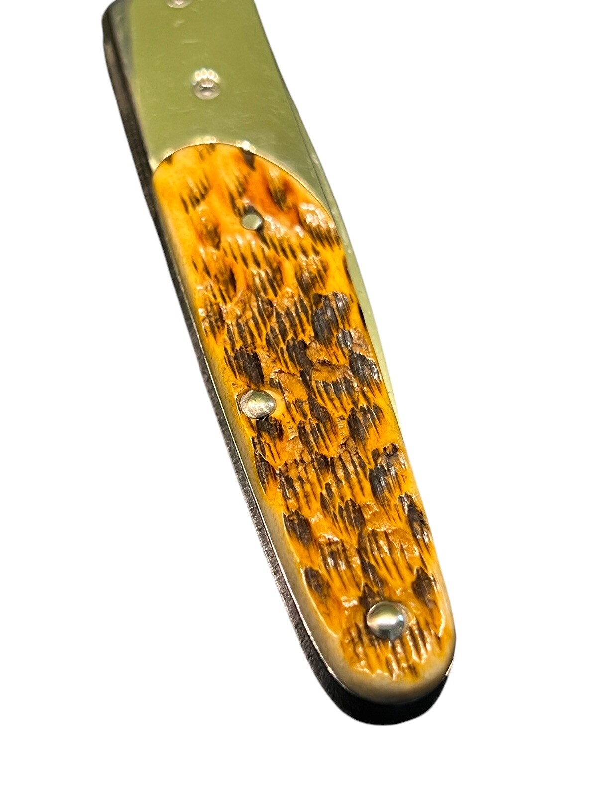 Pocketknife Case J. Russell 6173L BG-42 Slimlock Burnt Amber Bone DH-2233 - Image 18
