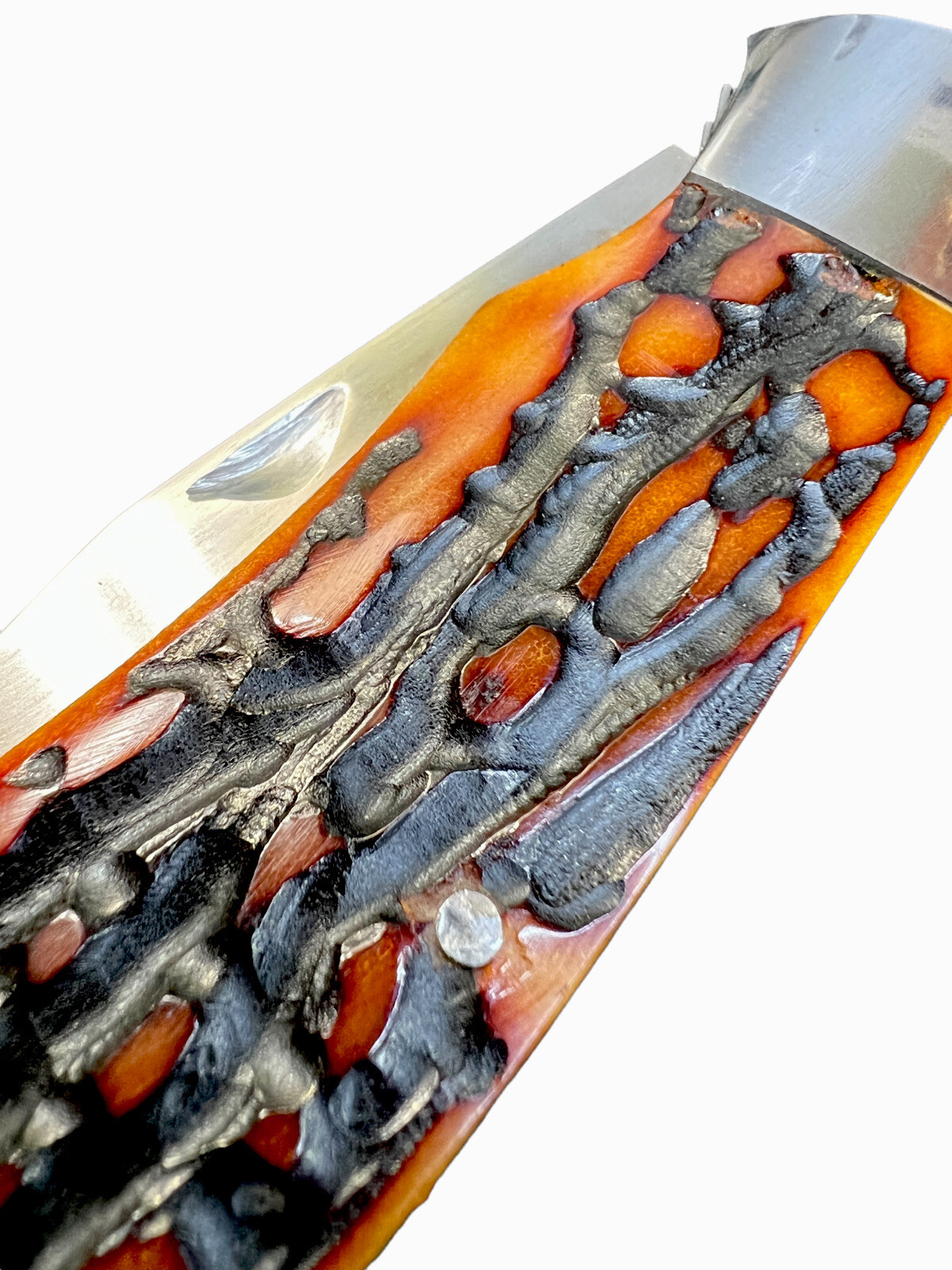 Pocketknife Jeff Cover Large Trapper *Amber* Bone Stag KP-1382 - Image 11