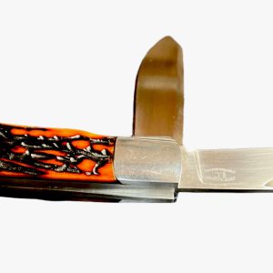 Pocketknife Jeff Cover Large Trapper *Amber* Bone Stag KP-1382