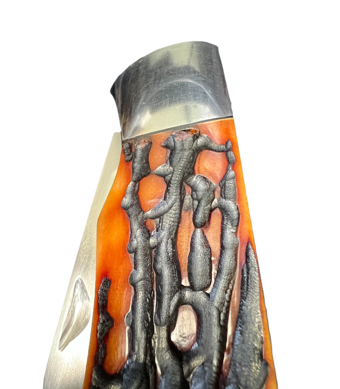 Pocketknife Jeff Cover Large Trapper *Amber* Bone Stag KP-1382 - Image 9