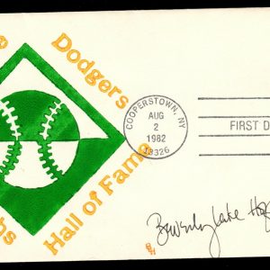 US #2016 FDC Jackie Robinson, Beverly Lake Hoffman Handpainted/Signed UA