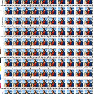 US #2244 22c Madonna, by Perugino Sheet MNH (BCV $65)