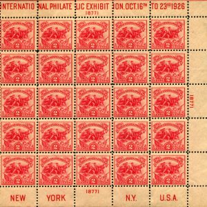 US #630 2c White Plains Sheet of 25 MNH F-VF ($650)