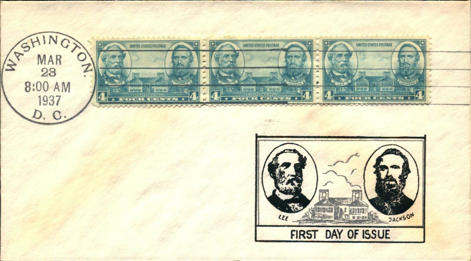 US #785-794 FDC Army-Navy Jack Sidenius Cachet Unaddressed Set of 10 - Image 5