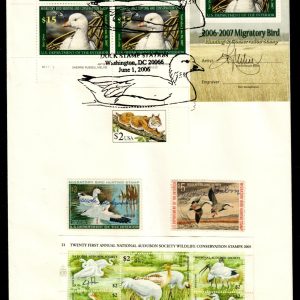 USA #RW37/RW39/RW73 FDC 2007 Duck, Signed by 2 on RW37/RW39