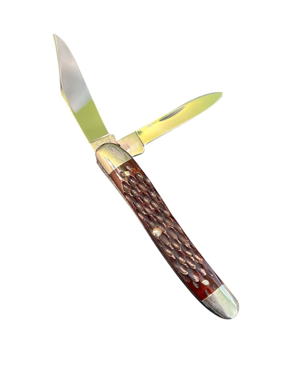Pocketknife Case 62087 1940-1967 2-Blade Medium Stockman Red Bone DH-2242 - Image 2
