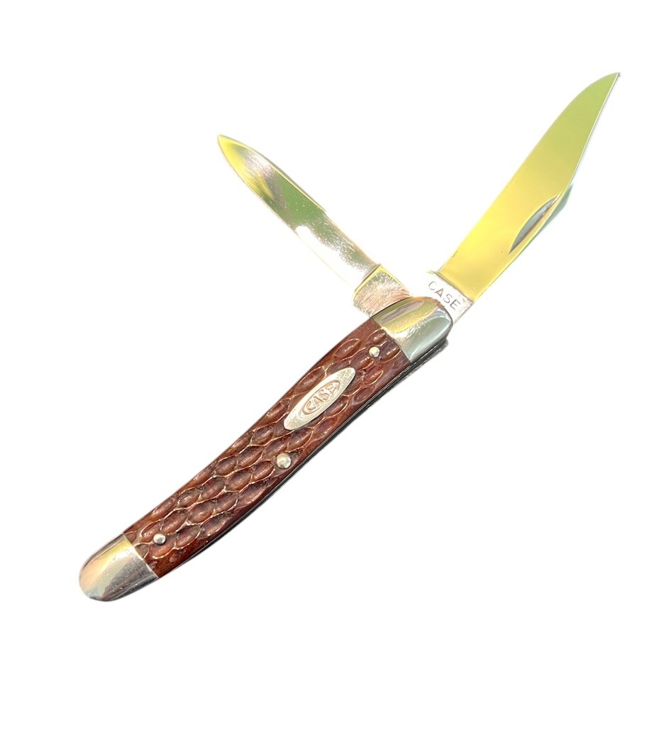 Pocketknife Case 62087 1940-1967 2-Blade Medium Stockman Red Bone DH-2242