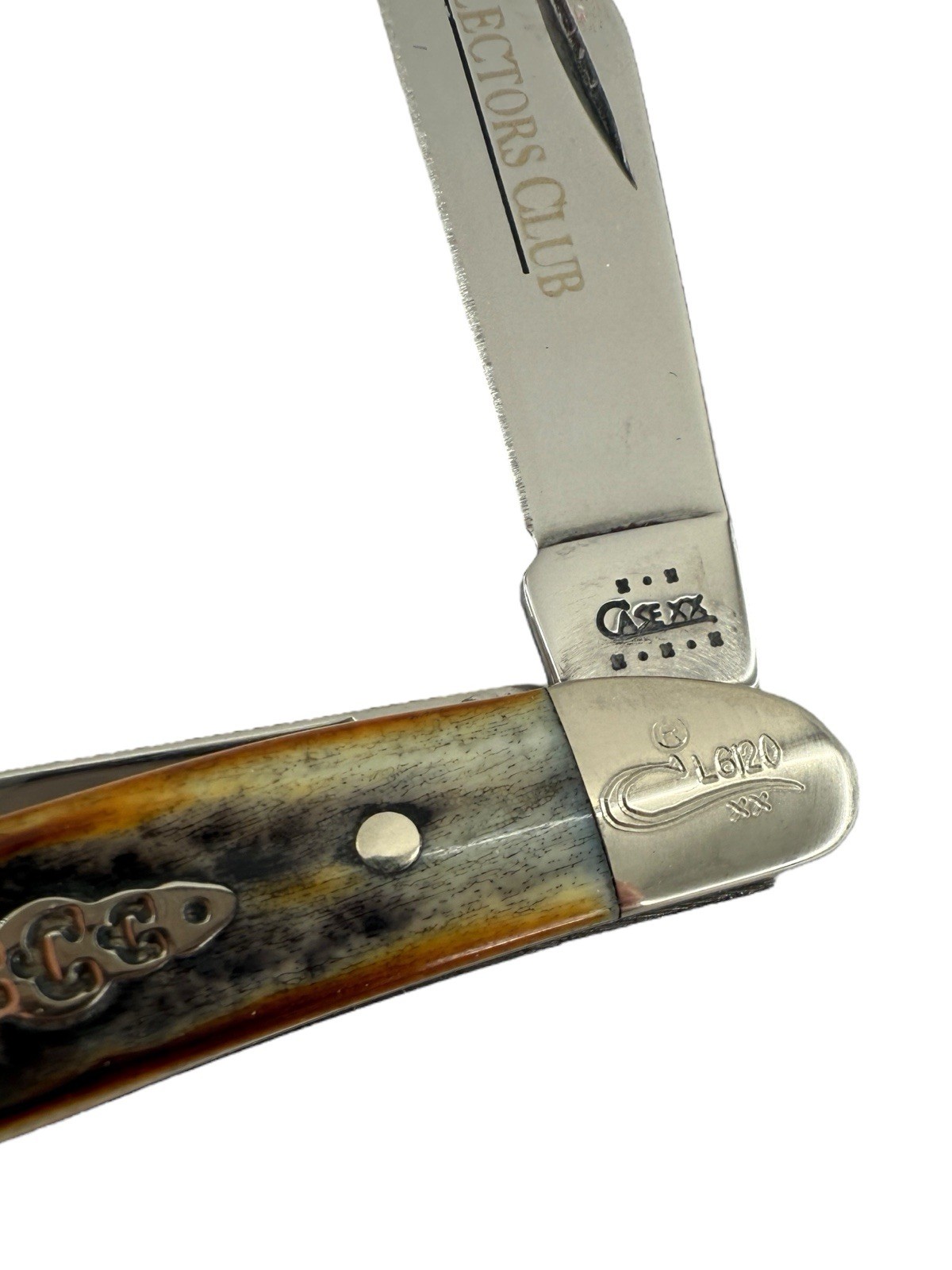 Pocketknife Case 6220 SS 2002 Peanut Burnt Moss Engraved DH-2343 - Image 7