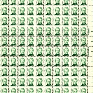 US #1852 9c Sylvaus Thayer Sheet MNH VF+ (CV $29 F-VF)
