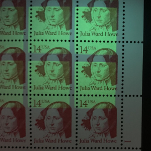 US #2176 1987 14c Julia Ward Howe Tagging Offset Sheet of 100 MNH VF-XF