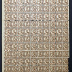 US #633 1 1/2c Harding Full Sheet of 100. MNH Fine (BCV $475)