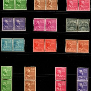 US #839-851 1c-10c Prexie Coil Vert/Horiz (13) MNH VF