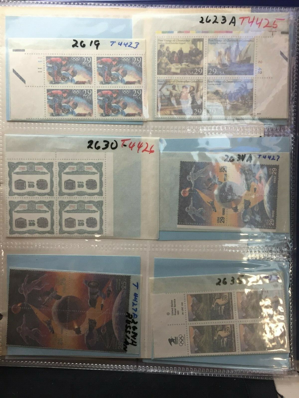 US Plate Blocks MNH in Blue Binders #804//2636 & Airmails (FV $560. CV $900+) - Image 9