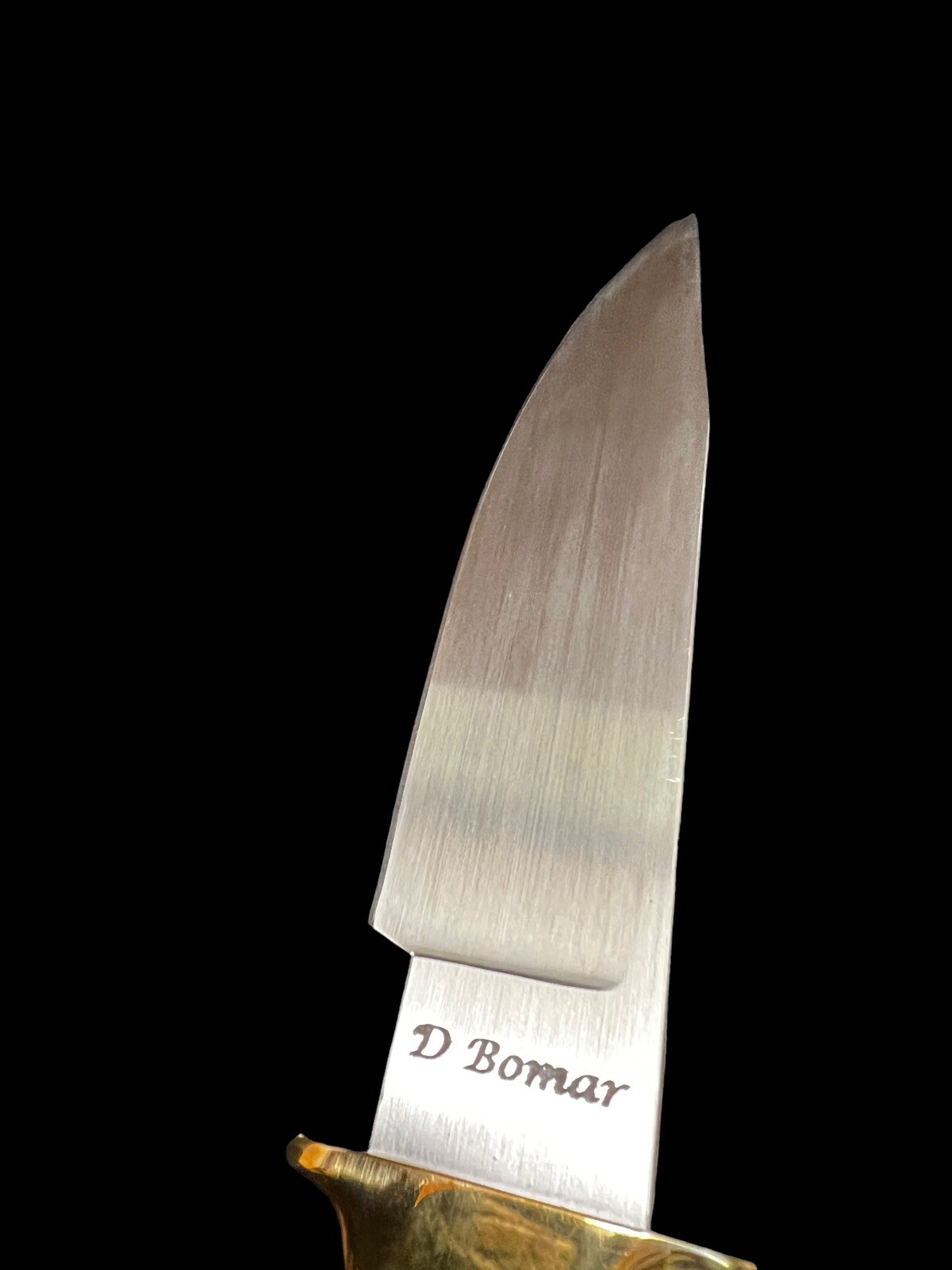 Fixed Blade Duane Bomar, J.S. 6 1/2" Custom Maple Burl Tapered Spine DH-2027 - Image 6