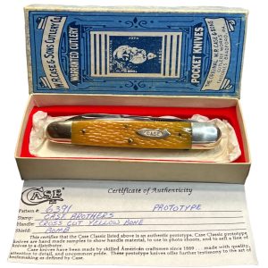 Pocketknife Case 6391 1990 Whittler *Yellow* X-Cut Bone Bomb S. PROTO KP-1296