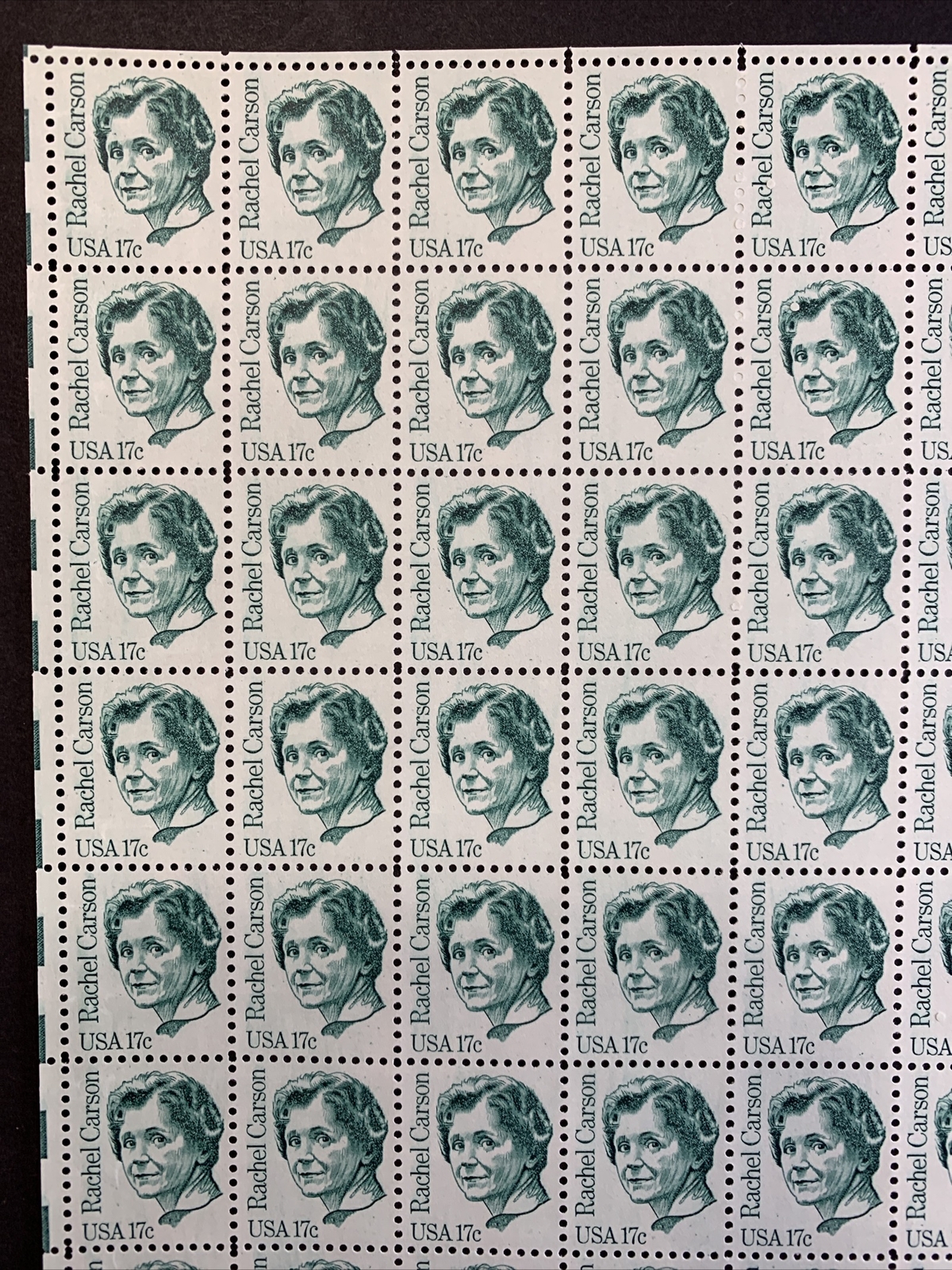 US #1857 17c Rachel Carson Full Sheet of 100. MNH VF+ (CV $53) - Image 4