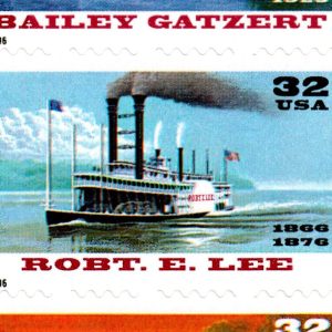 US #3095b 32c Riverboats Sheet SPECIAL DIE CUTTING. MNH VF-XF (CV $260)
