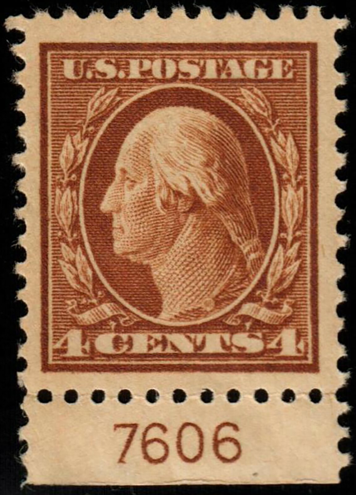 US #503 4c Wash. Plate No. 7606/8495 Durland MOGH CV $280. KP-066 - Image 4
