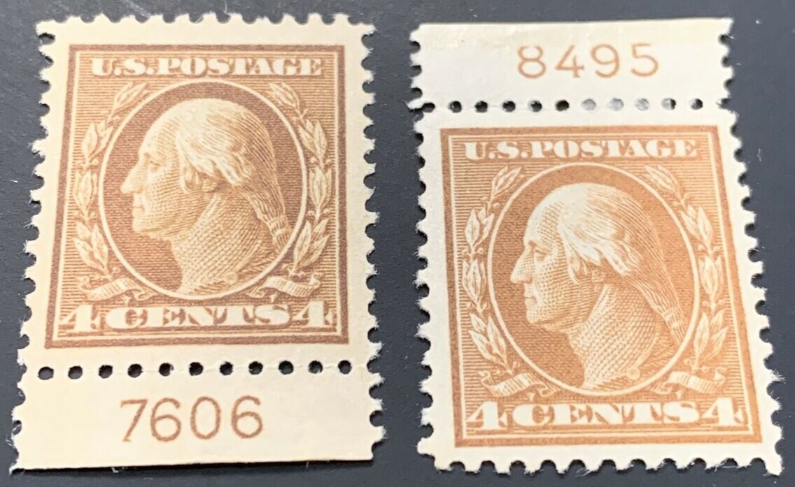 US #503 4c Wash. Plate No. 7606/8495 Durland MOGH CV $280. KP-066 - Image 5