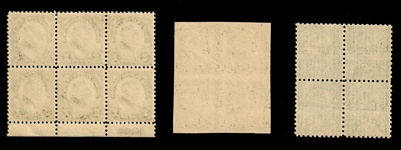 US #610/611/612 2c Harding Major Perf Types Complete MNH F-VF (CV $218) - Image 3