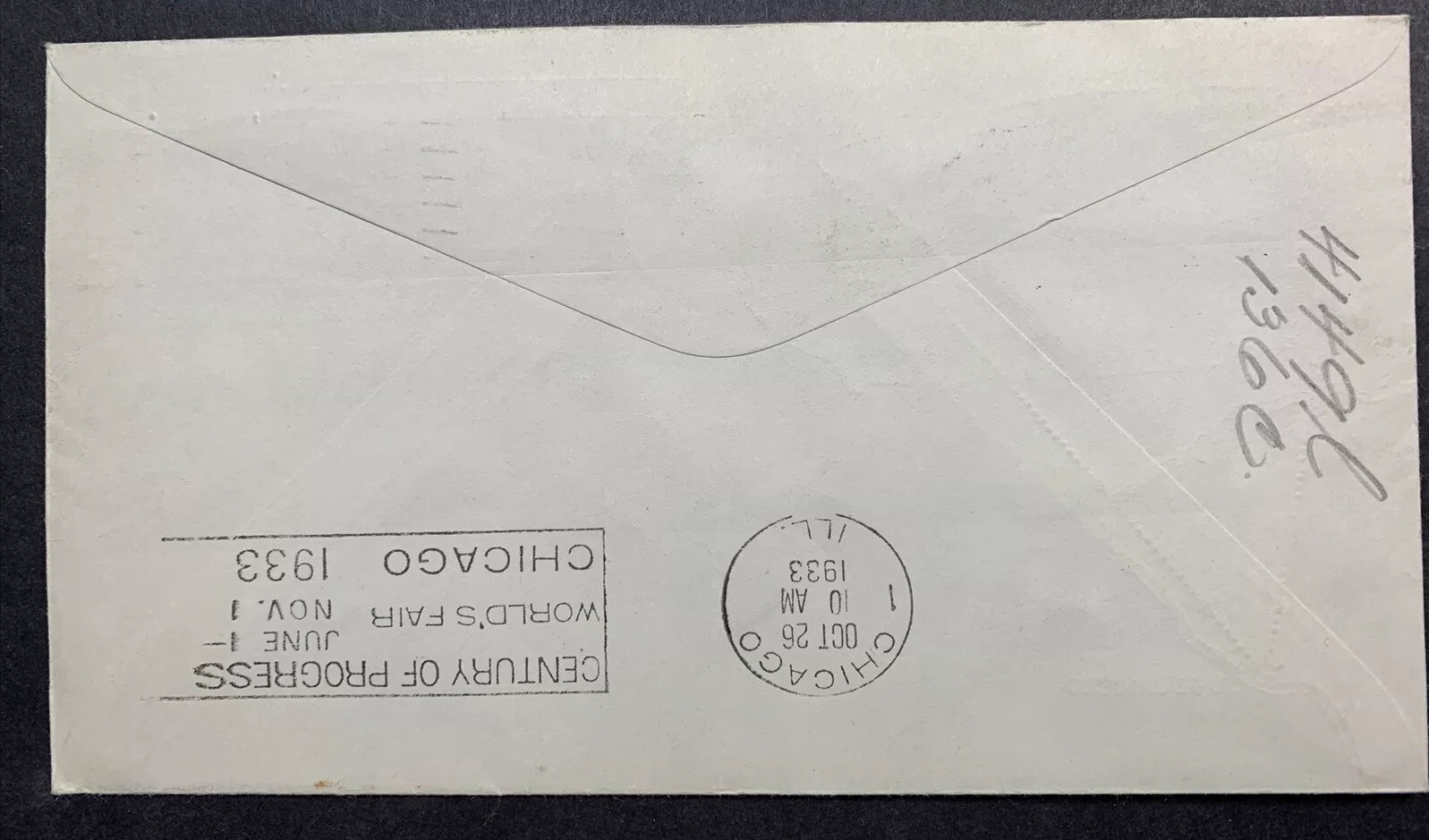 US #C18-8 1933 50c Baby Zep Linprint Cover. Akron, OH to Chicago, IL. (CV $350) - Image 6