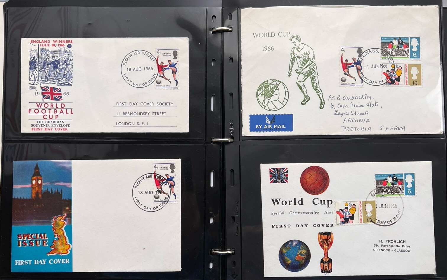 World Cup Soccer England 1966 100+ Mix of Covers, FDC and Stamps - Image 19